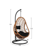 Κρεμαστή Πολυθρόνα Φωλιά Wicker Μπεζ 